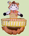 Canasto con figura de vaca